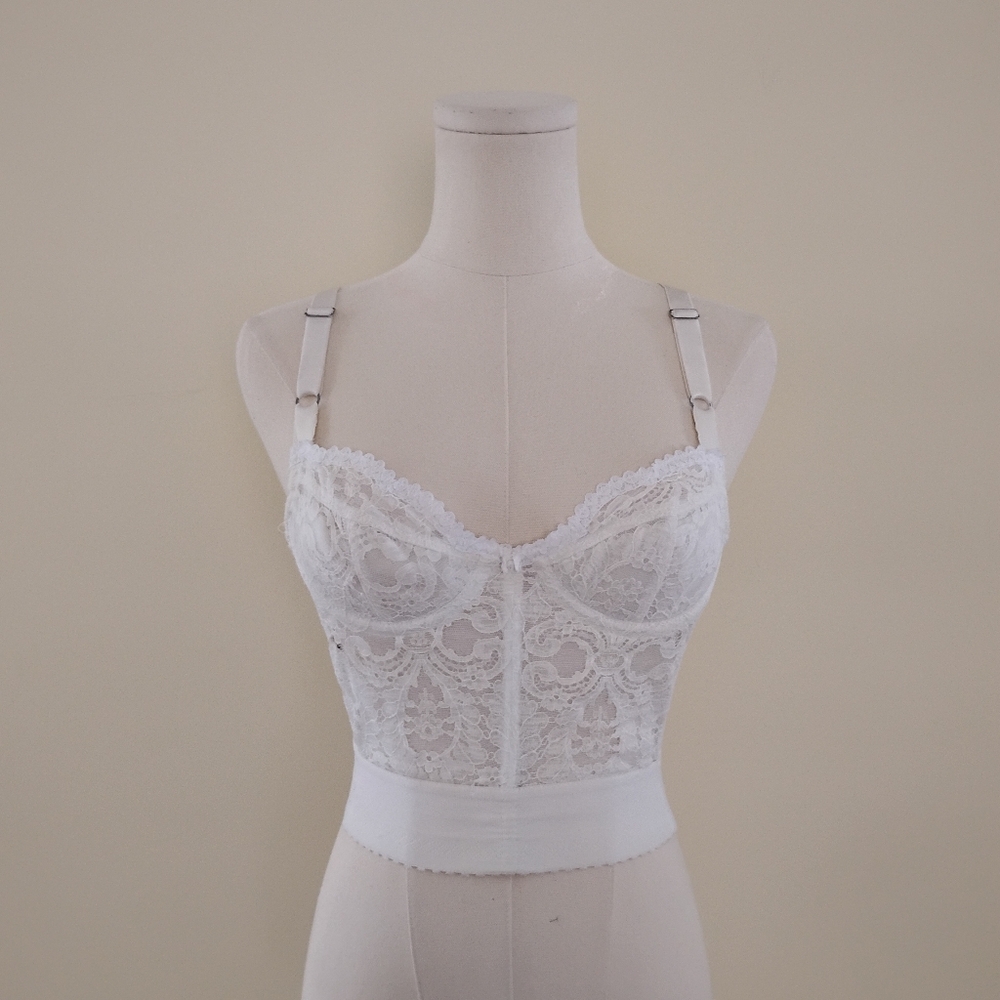 Vintage lace bustier